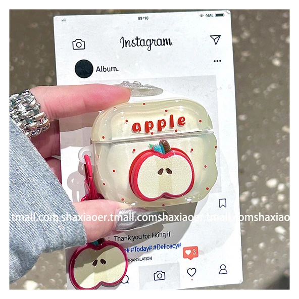 Puantiyeli Apple AirPods Kılıfı - Apple AirPods 4 - Üç Boyutlu Aksesuarlı - 8