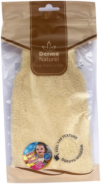 Derma Naturel Bebek Banyo Eldiveni Hassas Ciltlere Özel (15*24CM)