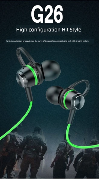 Mikrofonlu Kablolu E-Spor Oyuncu Kulaklığı - G10-A Standart Sürüm Mavi - 8
