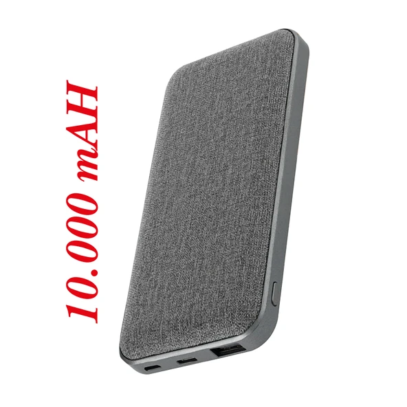 VIP Deri Powerbank: Çift Giriş (Mikro/Type-C), LED Gösterge 10.000 mAh - 2