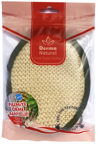 Derma Naturel Örme Banyo Yüz Lifi (15*24CM)