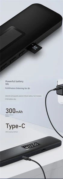 Kemik İletimli Bluetooth Uyku Ses Kutusu Kablosuz Hoparlör - Beyaz - 6
