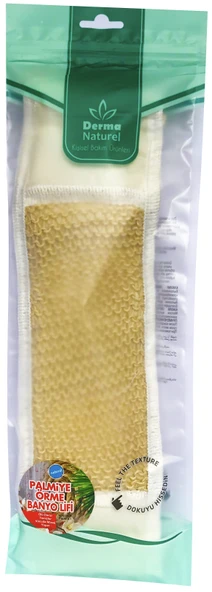 Derma Naturel Palmiye Örme İpli Banyo Kemeri (8*24CM)