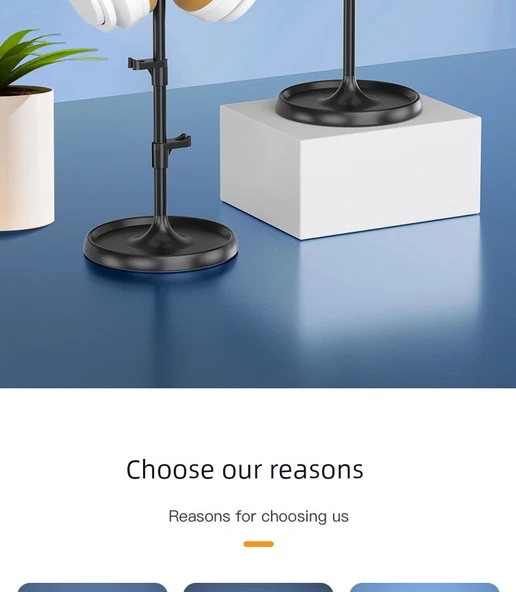 Masaüstü Gaming Kulaklık Standı - Pembe - Alüminyum Alaşımlı - 8