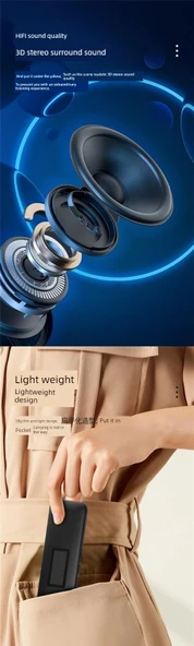 Kemik İletimli Bluetooth Uyku Ses Kutusu Kablosuz Hoparlör - Beyaz - 7