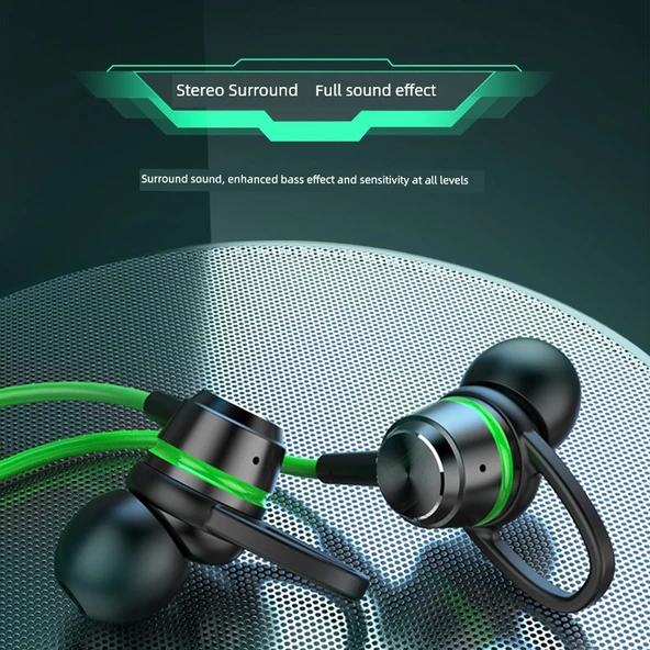 Mikrofonlu Kablolu E-Spor Oyuncu Kulaklığı - G5 Kırmızı - 3