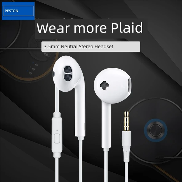 3.5mm Kulak İçi Kablolu Stereo Müzik Kulaklığı