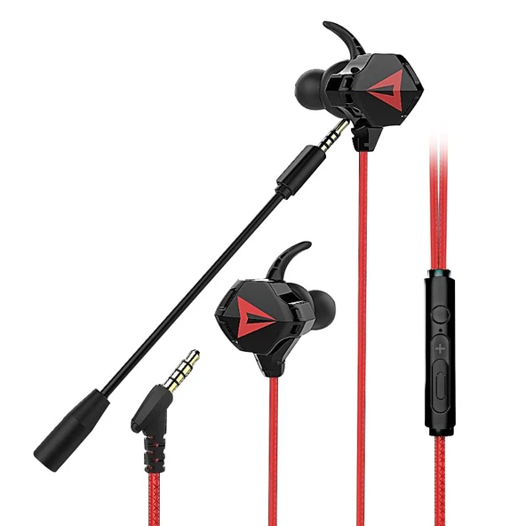 Mikrofonlu Kablolu E-Spor Oyuncu Kulaklığı - G5 Kırmızı
