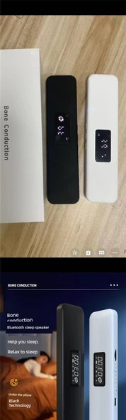 Kemik İletimli Bluetooth Uyku Ses Kutusu Kablosuz Hoparlör - Beyaz - 3