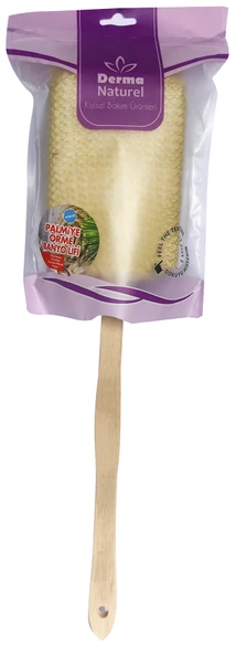 Derma Naturel Palmiye Örme Sopalı Banyo Sırt Lifi (8*24CM)