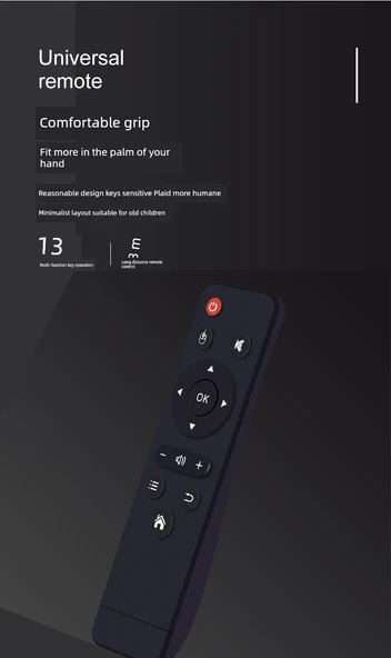 Evrensel Android TV Kumandası - 2024 Tam Çekirdek Yükseltme Öğrenme Tuşu - 11