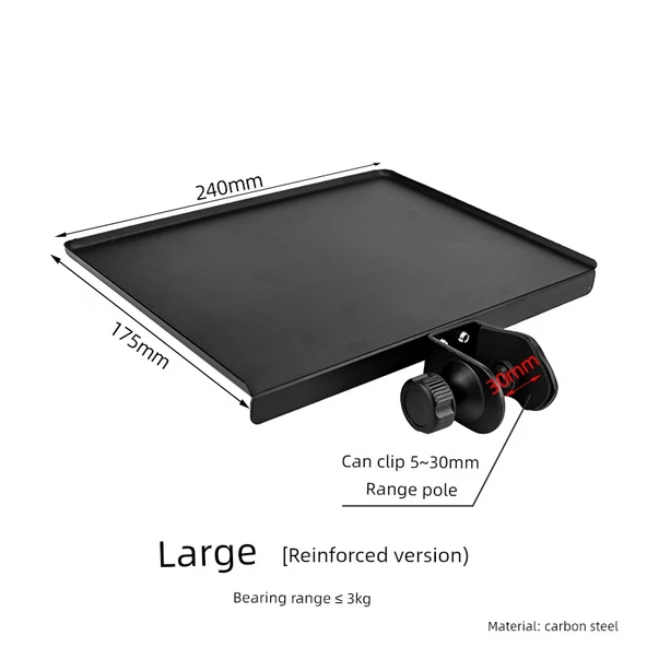 Ses Kartı Metal Saklama Rafı Mikrofon Standı - Büyük Boy Güçlendirilmiş Metal Tepsi 17.5cm-24cm