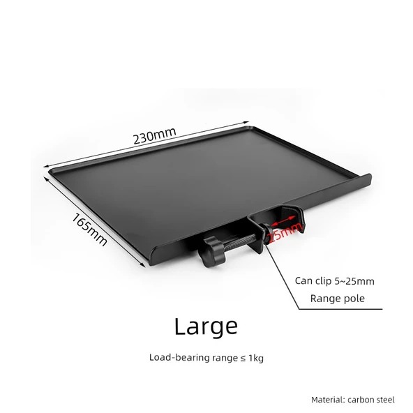 Ses Kartı Metal Saklama Rafı Mikrofon Standı - Büyük Boy Metal Tepsi 16.5cm-23cm