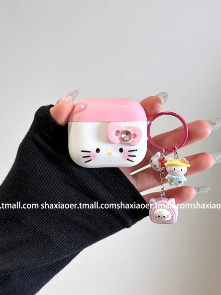 Hello Kitty AirPods Pro 2. Nesil Koruyucu Kılıf - Tek Kabuk - 2