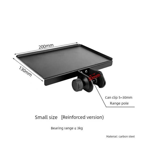 Ses Kartı Metal Saklama Rafı Mikrofon Standı - Küçük Boy Güçlendirilmiş Metal Tepsi 13cm-20cm