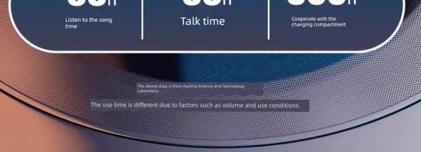Siyah Hava İletimli Bluetooth Kulaklık - Şarj Kutulu ve Başlıklı, Dijital Ekranlı Yeni Model 5.4 - 11