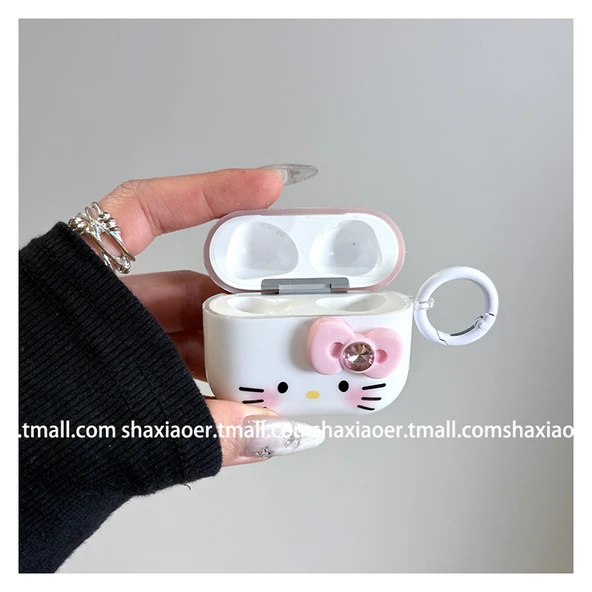 Hello Kitty AirPods Pro 2. Nesil Koruyucu Kılıf - Tek Kabuk - 11