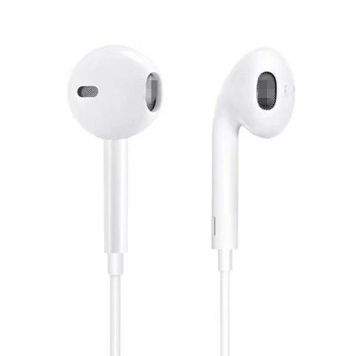 3.5mm Kablolu Kulak İçi HIFI Mikrofonlu Kulaklık - Klasik Beyaz