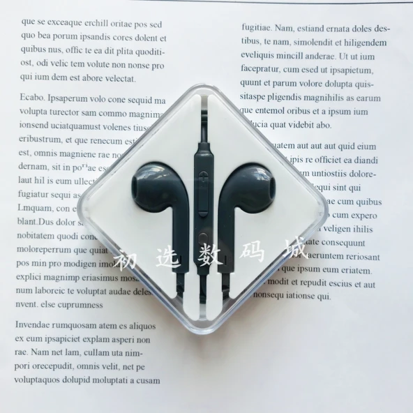 3.5mm Kablolu Kulak İçi HIFI Mikrofonlu Kulaklık - Gelişmiş Galaksi Gri