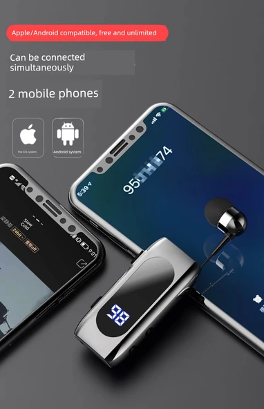 Bluetooth 5.2 Hızlı Şarjlı Kablosuz Kulaklık - Gradyan Yeşil + 3C Sertifikalı Şarj Başlığı - Resim 10