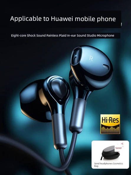 Type-C Kablolu Kulaklık - Siyah - Dijital Çözümleme - Stereo Surround Ses - 2