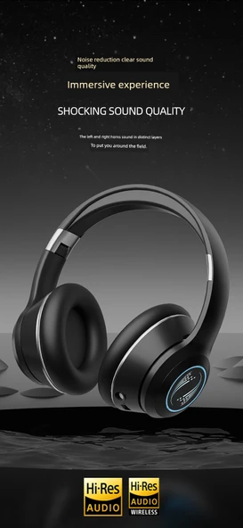 Bluetooth 5.3 Kablolu Kablosuz Kulaklık - Yunyan Beyazı - 7