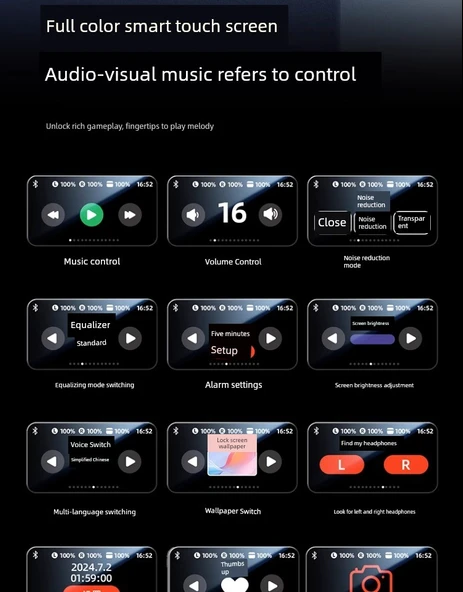 Bluetooth 5.4 Kemik İletimli Klipsli Kulaklık - Orta Versiyon Obsidyen Siyah HIFI Ses 30 Saat - 9
