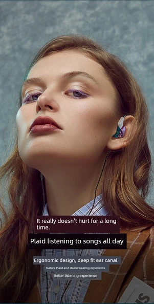 HiFi Hareketli Bobin Dirsekli Kulaklık - Beyaz (Type-C Mikrofonlu) - 8