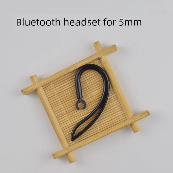 Bluetooth Kulaklık Spor Silikon Askısı - 5mm Siyah - 1 Adet