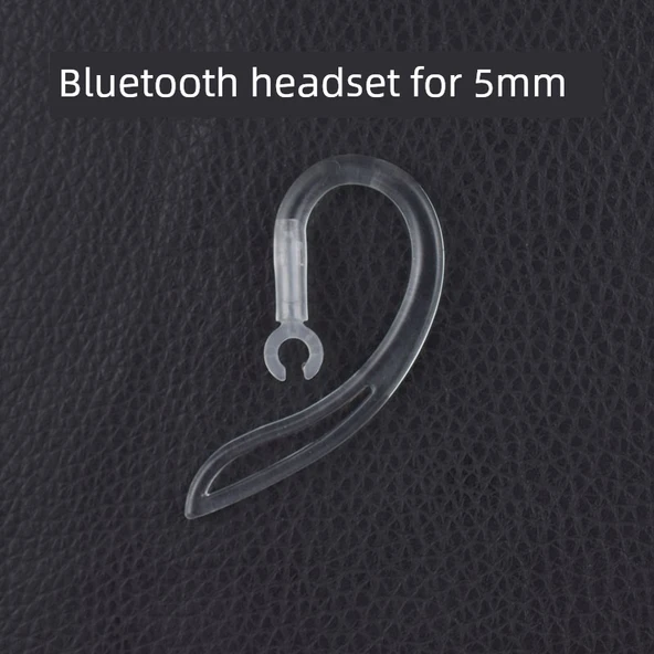 Bluetooth Kulaklık Spor Silikon Askısı - 5mm Şeffaf - 2 Adet