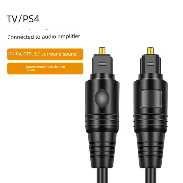 2M Fiber Optik Ses Kablosu - Kare Port Karşı Port OD4.0