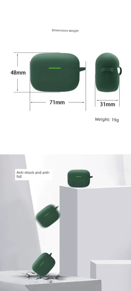 Sony LinkBuds Pembe Silikon Kılıf ve Kanca - 8