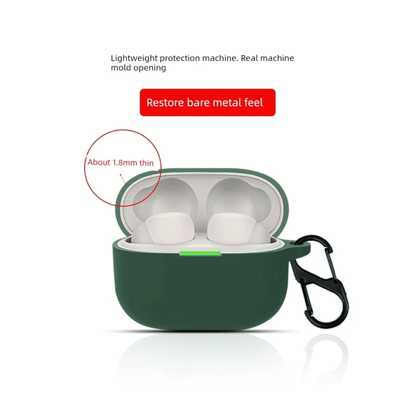 Sony LinkBuds Pembe Silikon Kılıf ve Kanca - 4