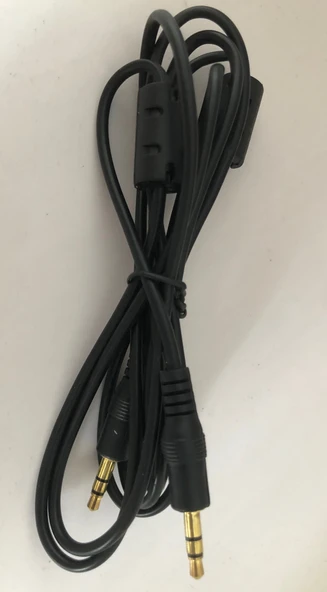 3.5mm - 3.5mm Ses Kablosu - Siyah Manyetik Halkalı 1.5m