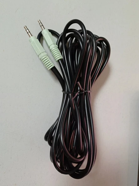 3.5mm - 3.5mm Ses Kablosu - Açık Yeşil 5m