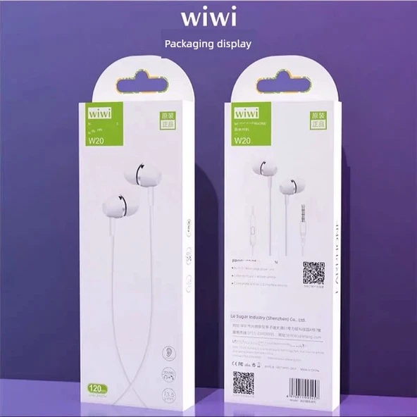 Mikrofonlu Evrensel 3.5mm Kulak İçi Kulaklık - W20