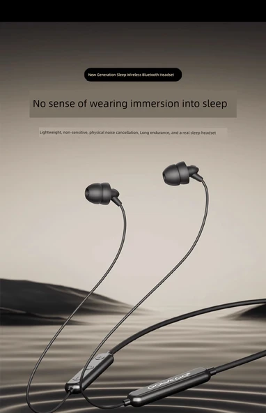 Bluetooth Uyku Kulaklığı - Mai Cilt - Kulak Basıncı Yok - Çift Ses Yalıtımı - Panoramik Stereo Ses - Orta Ömürlü - 7