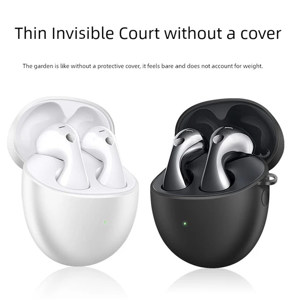 Huawei Freebuds 5/5 Uyumlu Beyaz TPU Koruyucu Kılıf - 5