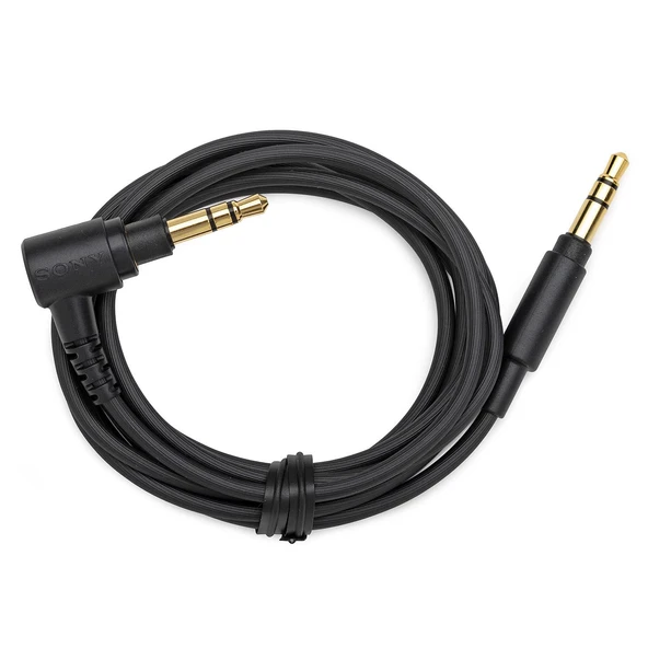 3.5mm Kalın Siyah Mikrofonsuz TPE Ses Kablosu - 3