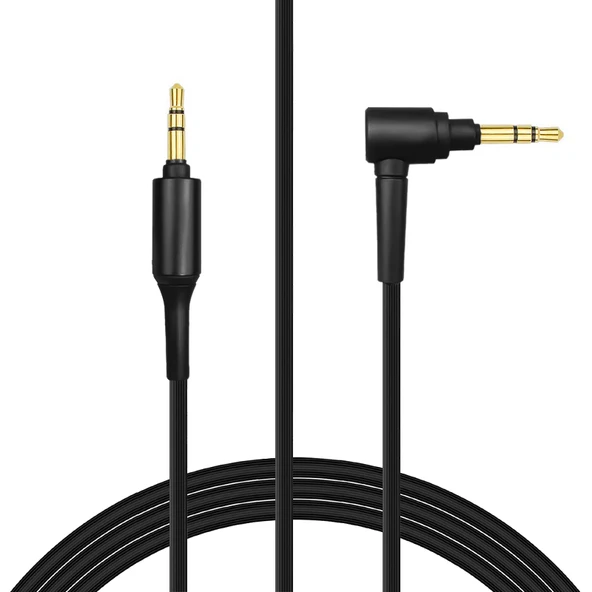 3.5mm Kalın Siyah Mikrofonsuz TPE Ses Kablosu