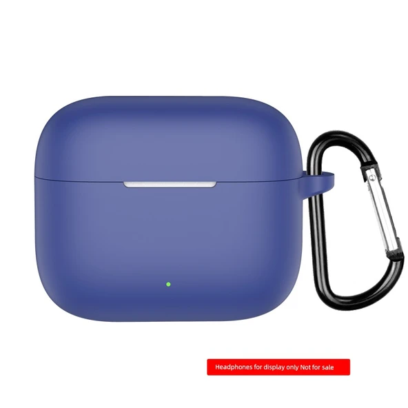 Oppo Enco Air4i Silikon Koruyucu Kılıf - Gece Yarısı Mavisi + Kancalı