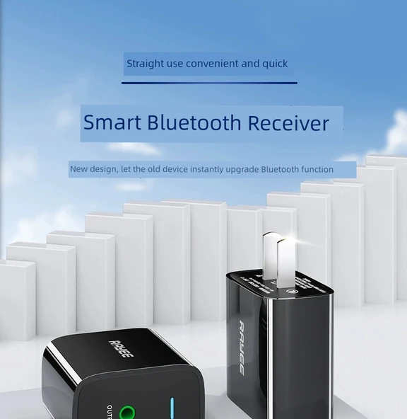 Bluetooth 5.3 Ses Alıcı Verici Modülü - Siyah Standart Versiyon + Ses Kablosu - 7