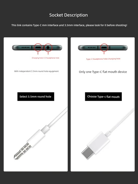 Samsung Uyumlu Kulaklık - Fiş Seçimi Gerekli