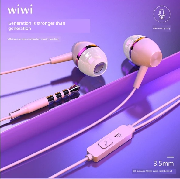 Mikrofonlu Evrensel 3.5mm Kulak İçi Kulaklık - E3 - 9