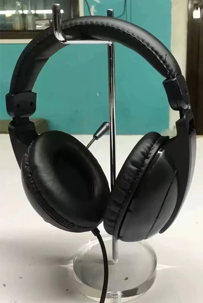 Mikrofonlu Kablolu Kulaklık - 3.5mm Girişli - Bilgisayar ve Eğitim İçin - Siyah - 3