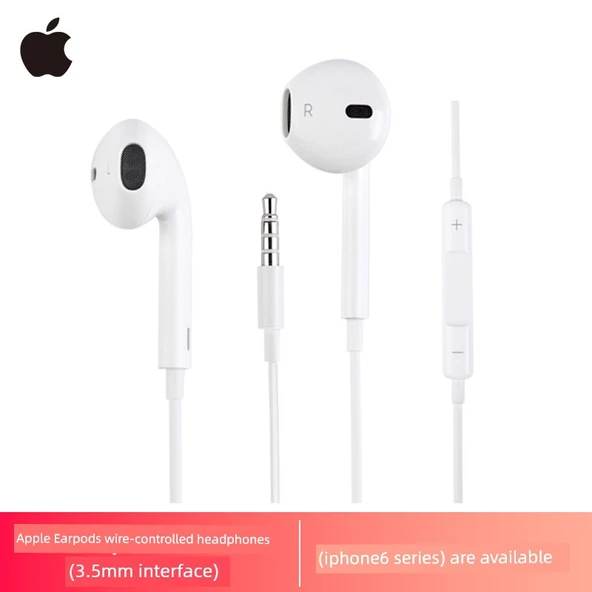 3.5mm Kablolu Kulaklık - Mikrofonlu - Apple Earpods Uyumlu