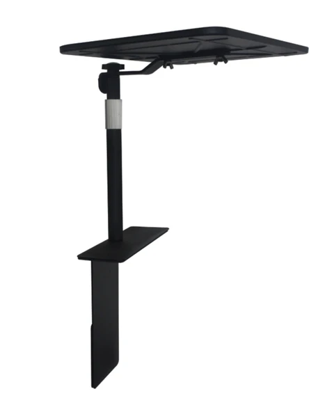 Ayarlanabilir Projektör Braketi - 22-40cm Karbon Çelik Teleskopik Çubuk - 37x27cm Karbon Çelik Platform Ters Tasarım - 6