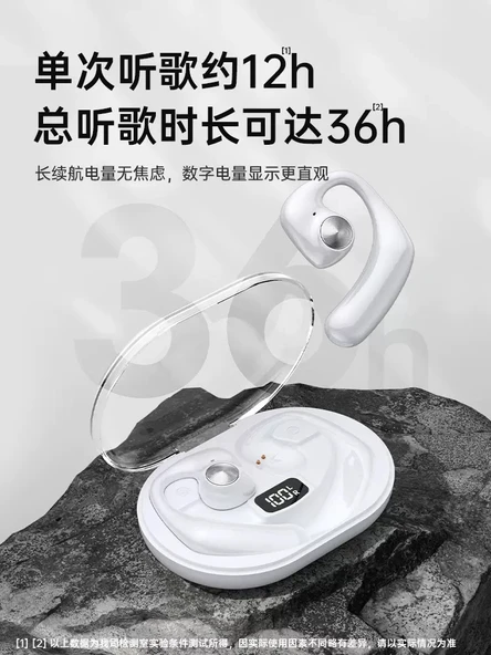 Kemik İletimli Kulaklık - Obsidyen Siyahı - Dolby Surround - AI Destekli - Bluetooth 5.4 - Resim 3