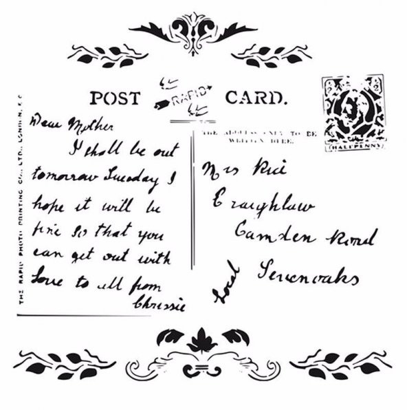 HD009 Home Dekor Stencil 45x45