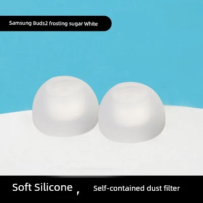Samsung Galaxy Buds2 Buz Şekeri Beyazı Büyük Boy Silikon Kulaklık Uçları